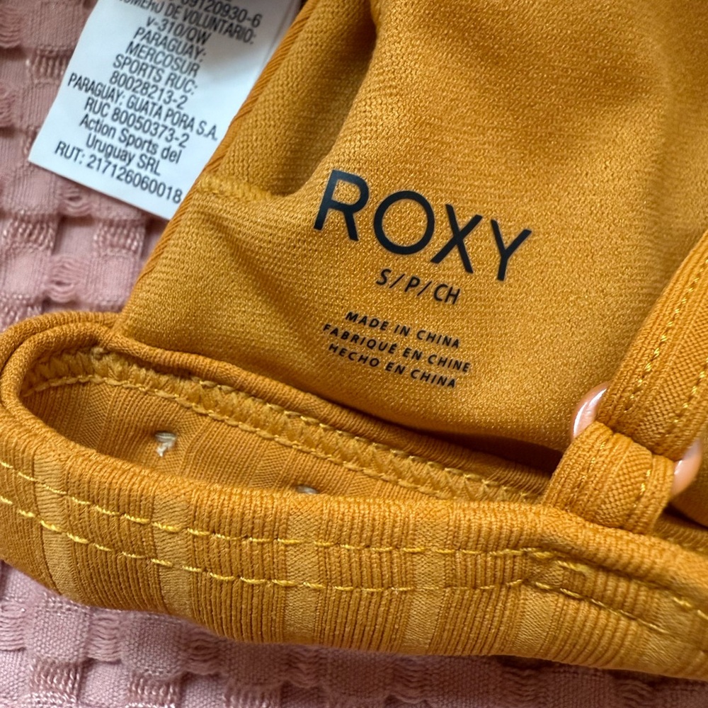 Roxy Ribbed Triangle Bikini Top